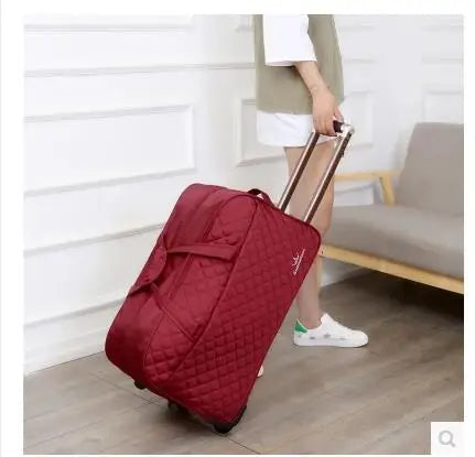 brand20Inch 24" Large luggage Bag trolley Case travel bag on wheels for women men suitcase Travel Duffle Travel Rolling Baggage