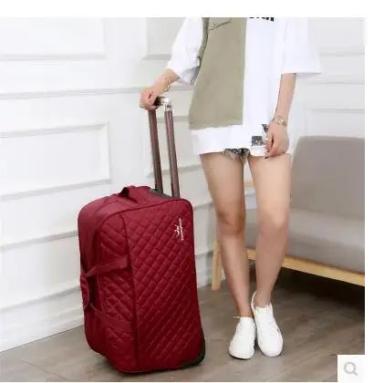 brand20Inch 24" Large luggage Bag trolley Case travel bag on wheels for women men suitcase Travel Duffle Travel Rolling Baggage