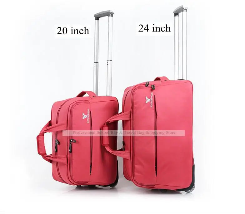 Women Travel Trolley bag Women Carry On hand luggage bag Rolling luggage Bag with wheels bag cabin Travel Trolley Suitcase Bag