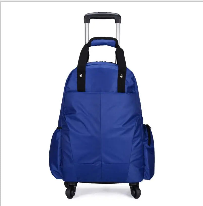 Travel Trolley backpack bag wheels luggage bags for Women Trolley Backpack 20 Inch Wheeled Backpacks cabin size Carry-on Bags