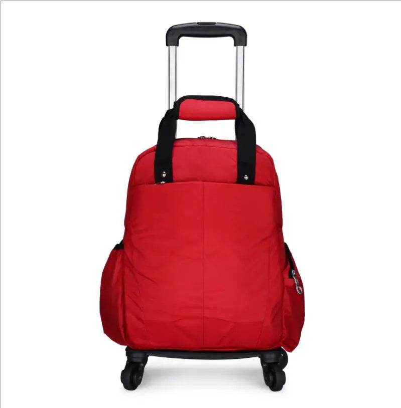 Travel Trolley backpack bag wheels luggage bags for Women Trolley Backpack 20 Inch Wheeled Backpacks cabin size Carry-on Bags