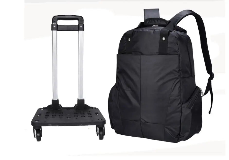 Travel Trolley backpack bag wheels luggage bags for Women Trolley Backpack 20 Inch Wheeled Backpacks cabin size Carry-on Bags