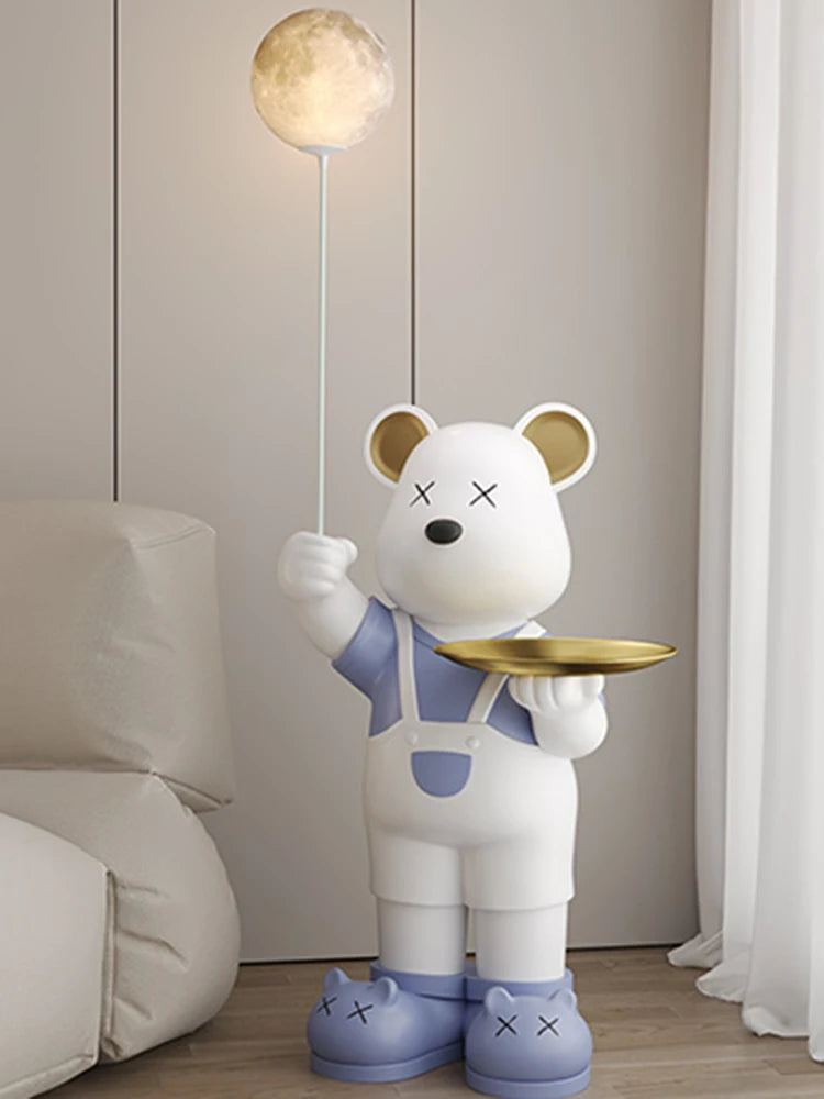 110cm Home Decor,Bear Statue,Floor Decoration,Luxury Living Room,TV Cabinet,Sofa,Moon Lamp Large Ornament,Sculpture Customized