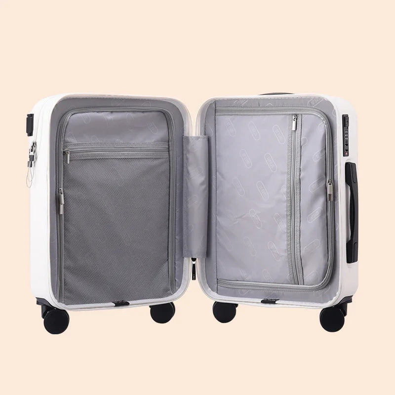 Travel Suitcase Carry on Luggage with Wheels Cabin Rolling Trolley Luggage Bag Men's Women Business Lightweight Suitcases