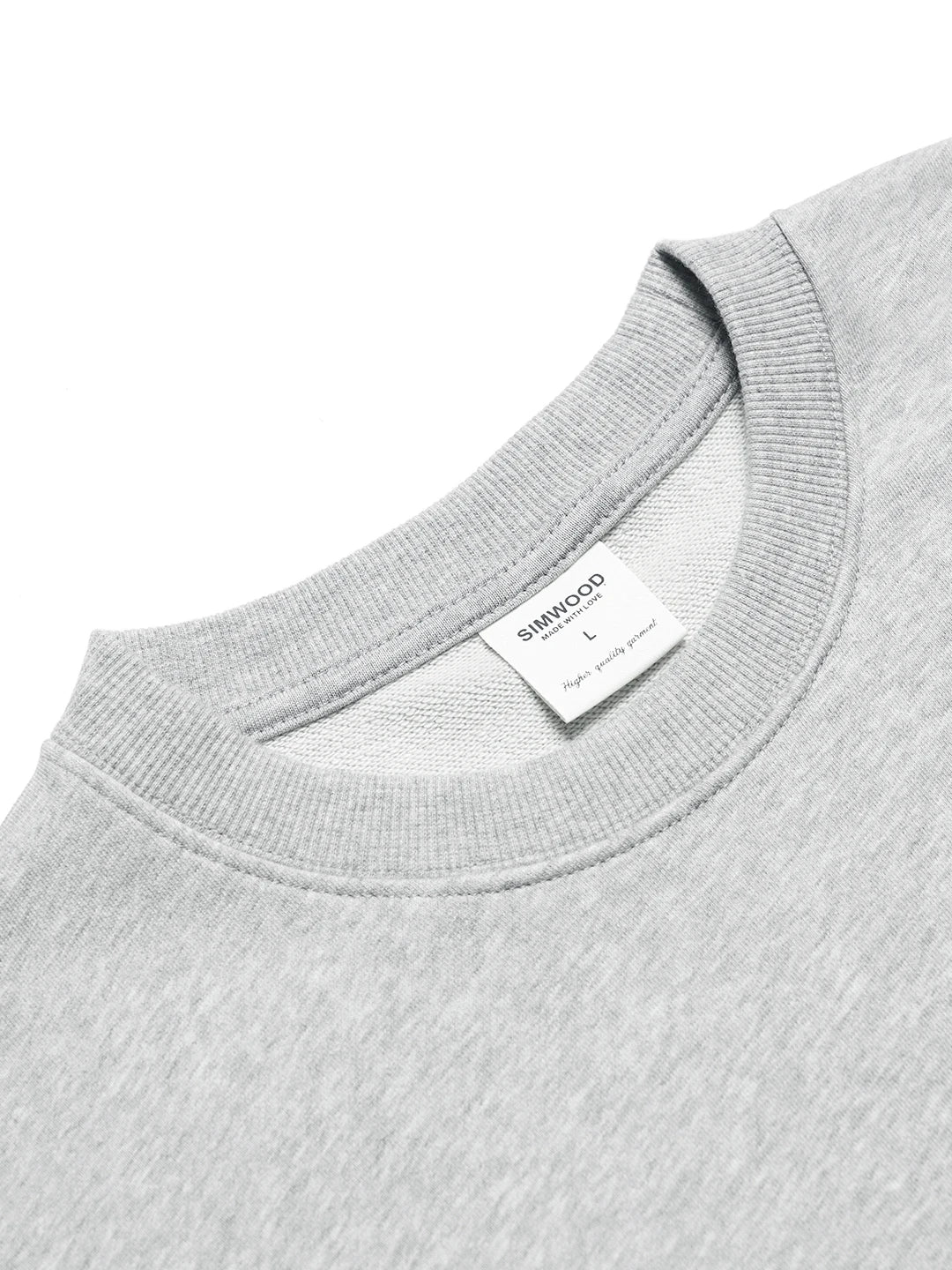 SIMWOOD 2024 Autumn New Men Casual Minimalist Sweatshirts Oversize O-Neck Basic Wardrobe Essentials Plus Size Pullover SI980547