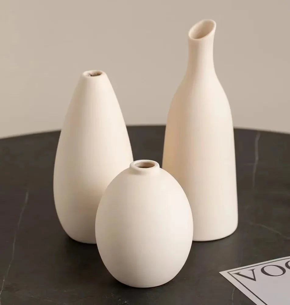 Nordic ins wind ceramic vase decoration living room dry flower arrangement flower device home stay art soft decoration knickknac