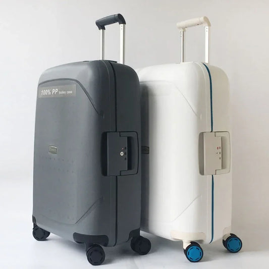 Carrylove 20"24"28“ Inch Women Large Trolley Luggage Baggage Spinner Vintage Suitcase For Traveling