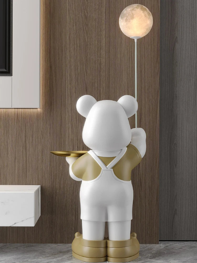 110cm Home Decor,Bear Statue,Floor Decoration,Luxury Living Room,TV Cabinet,Sofa,Moon Lamp Large Ornament,Sculpture Customized