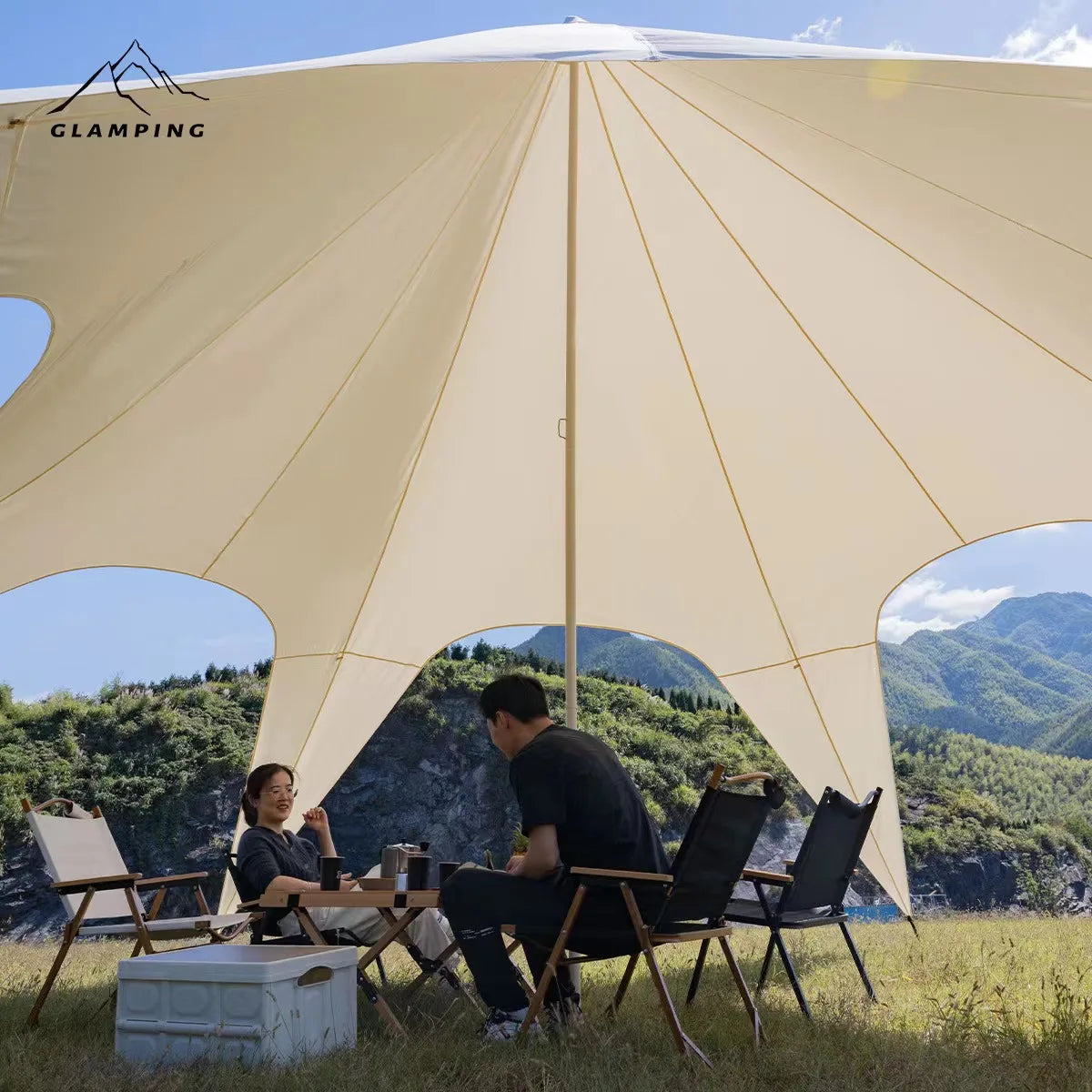 Pop Up 10x10 Canopy Tent With Logo For Outdoor Luxury Glamping Dome Tent