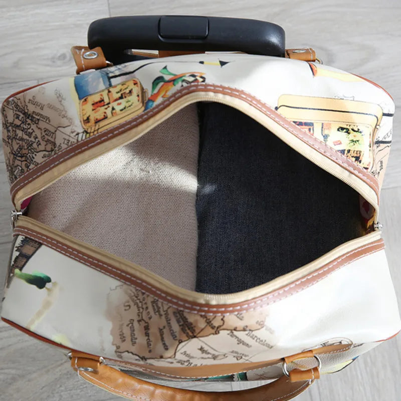 Wheeled Luggage Bag Women Travel Handbag Wheels Trolley Bags Large Capacity Boarding Bag Travel Luggage Suitcase Bag