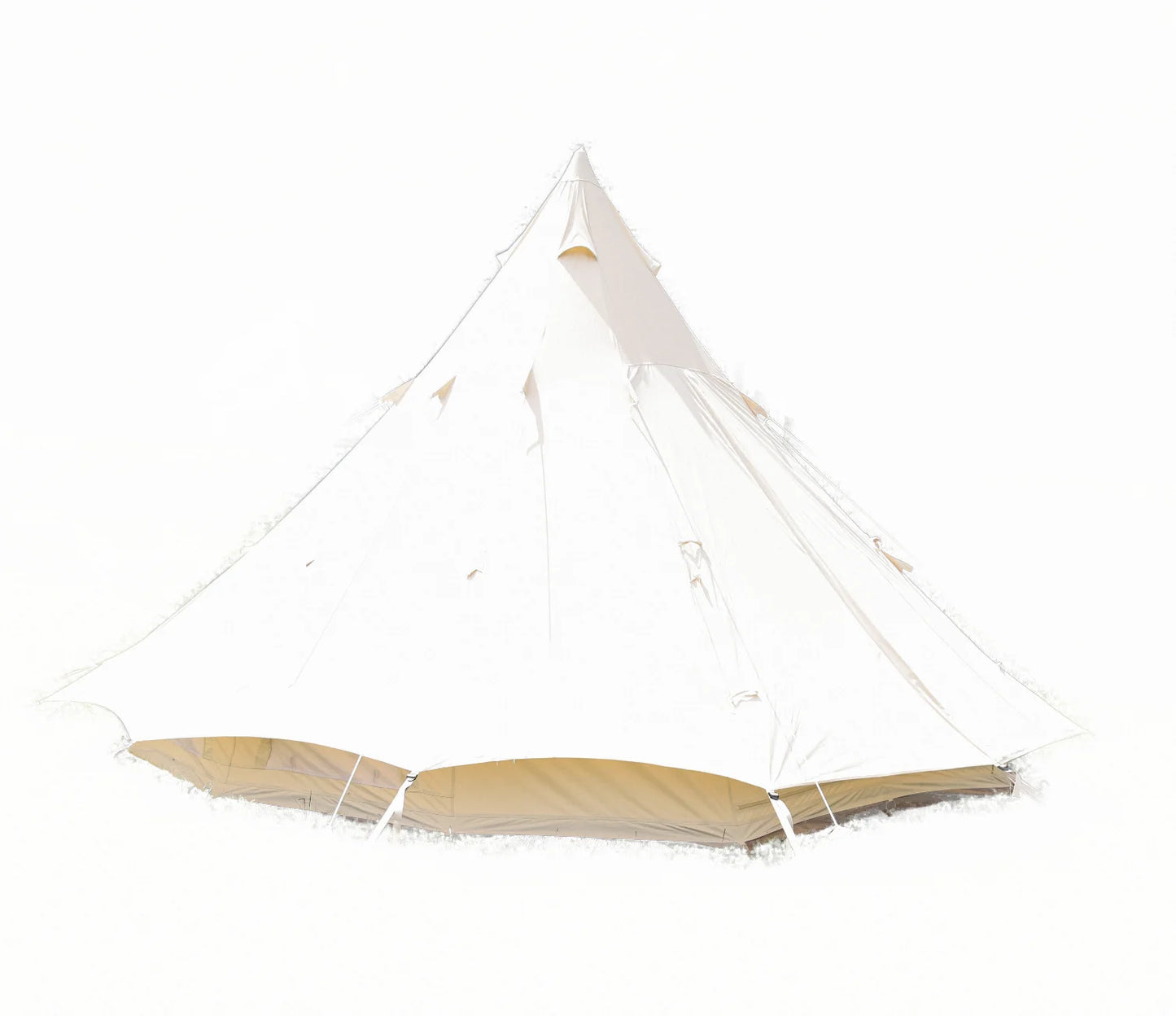 3-5 m Pyramid tent lighting Luxury cotton canvas lighting Hunting tents outdoor Tent House