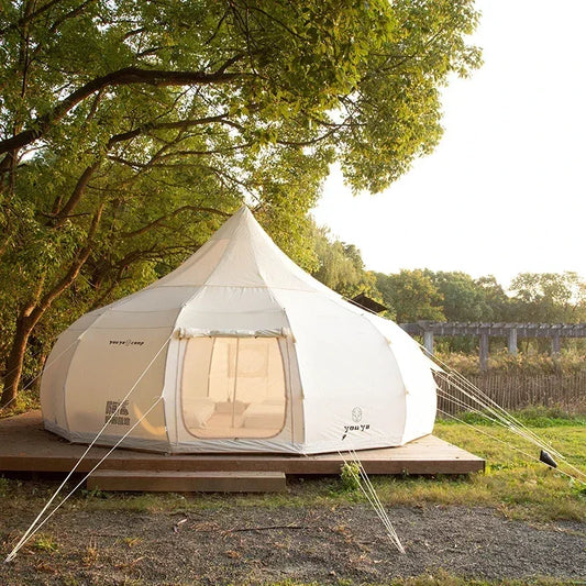2023 Popular Model in USA Outdoor Luxury Camping Star Tent Air Dome Tent Glamping Mongolian Yurt Waterproof Sun Protection