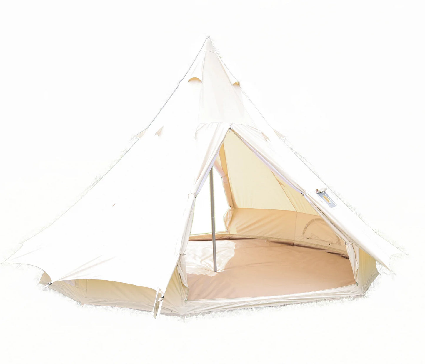 3-5 m Pyramid tent lighting Luxury cotton canvas lighting Hunting tents outdoor Tent House