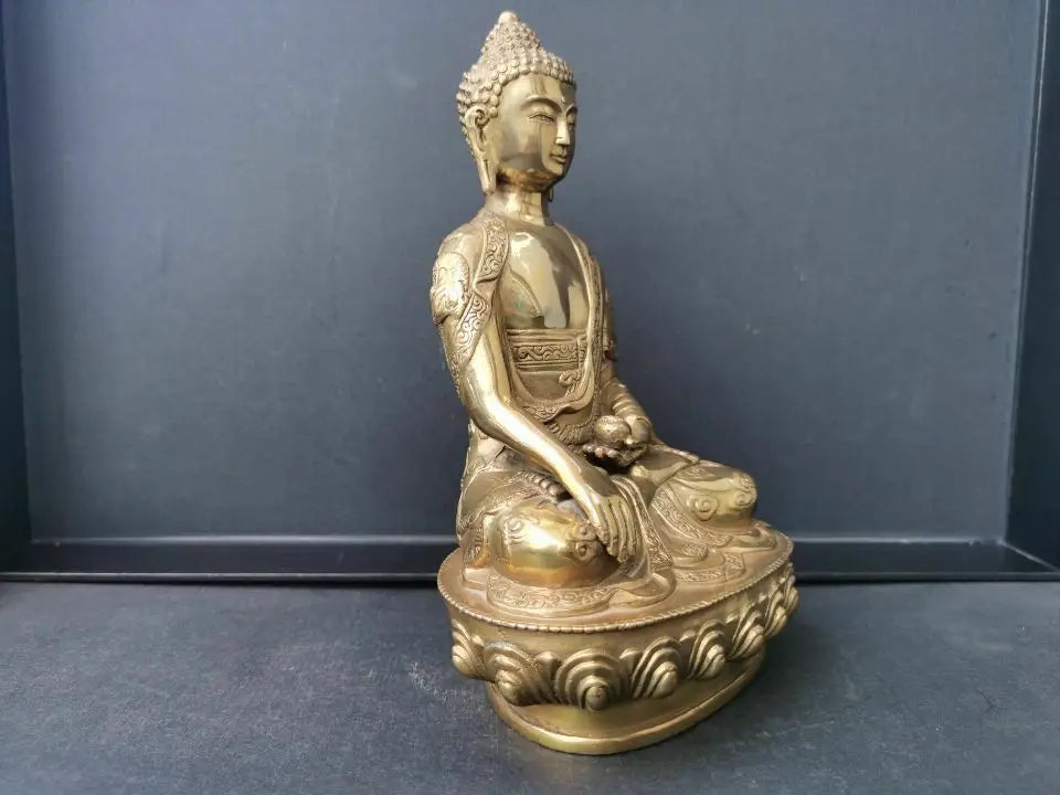 Tibet Tibetan Buddhism Shakyamuni Bronze Buddha Statue