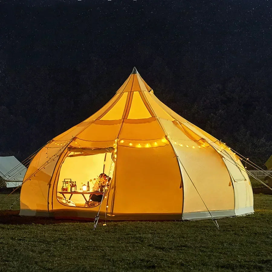 2023 Popular Model in USA Outdoor Luxury Camping Star Tent Air Dome Tent Glamping Mongolian Yurt Waterproof Sun Protection