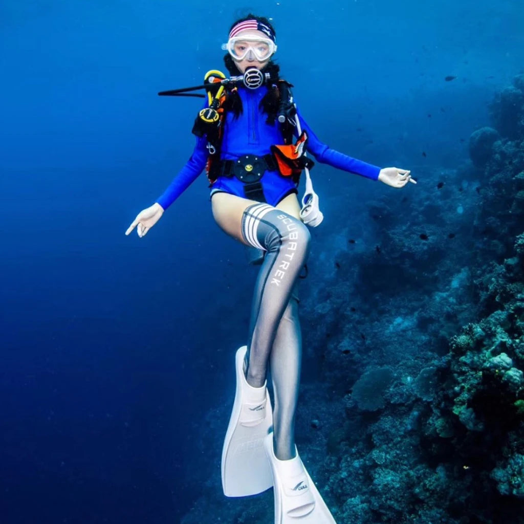 Women Wetsuit 1.5mm Long Diving Sock Warm Non-Slip Stocking Boot Water Shoes Snorkeling Surfing Neoprene Water Shoes Dive Gear