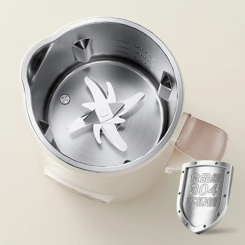 1200ml Electric Soybean Milk Machine Intelligent Food Blender Mixer Fruit Juicer Water Boiling Kettle Rice Paste Maker 110V