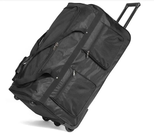 Travel Rolling Luggage Handbag  Men Large Capacity 150L Travel Trolley Bag Wheeled Suitcase Oxford Rolling Luggage Bag Wheeled