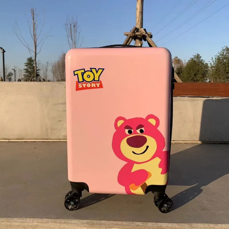 My melody Doraemon Lotso new Japanese style cute cartoon pattern universal wheel trolley password suitcase for men and women