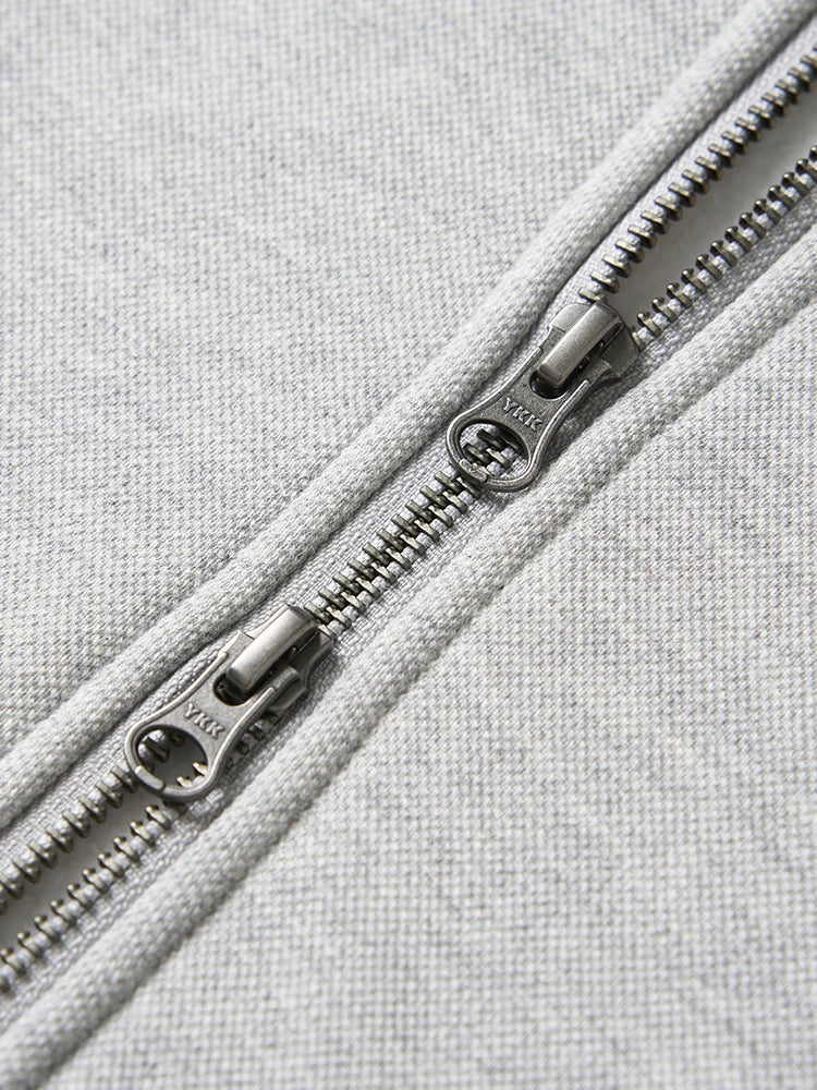 SIMWOOD 2024 Autumn Winter New Oversize Full Zip 460gsm Pique Fleece Lined Fabric Hoodie Men Warm Heavyweight Sweatshirts Jacket