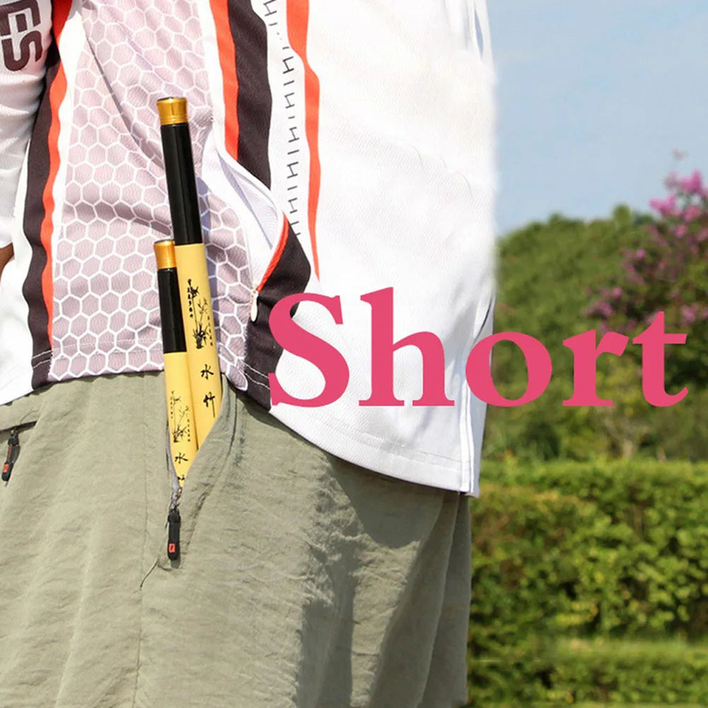 1.5m-6.3 m 28MH Portable Mini Telescopic Fishing Rod Ergonomic Design Carbon Fiber Fishing Pole Fishing Gear