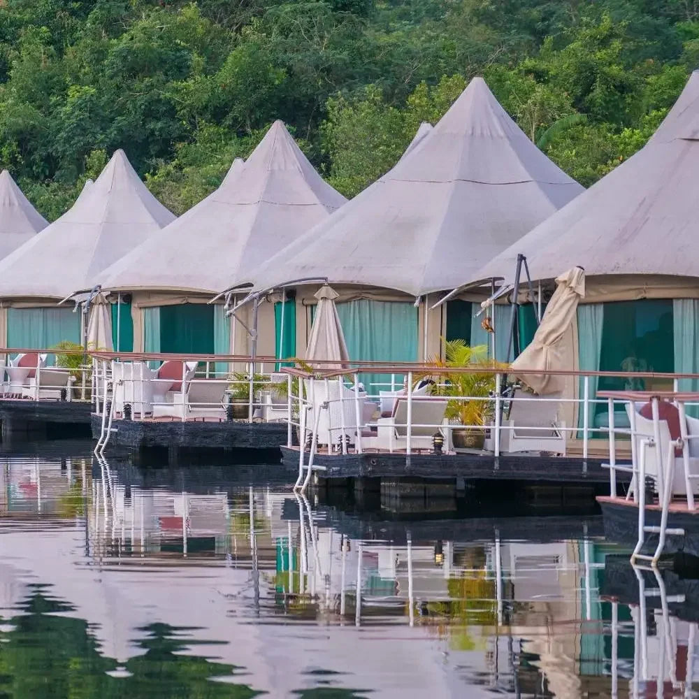 New Design Factory PVDF Steel glamping luxury hotel tent for resort