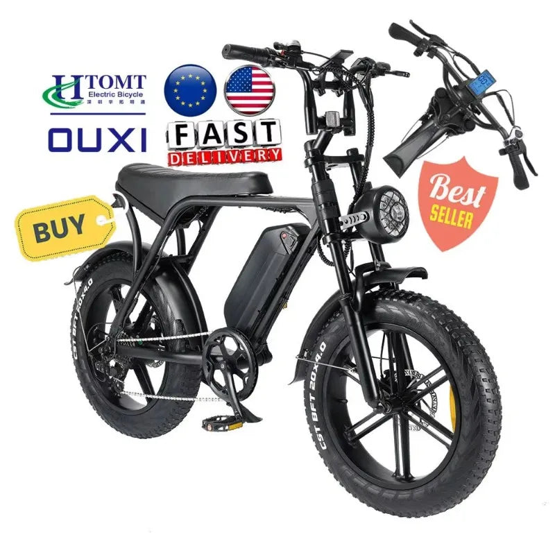 250w EU warehouse best seller electric bike offroad 20inch fat tire electric bicycle v8 all terrain e-bike
