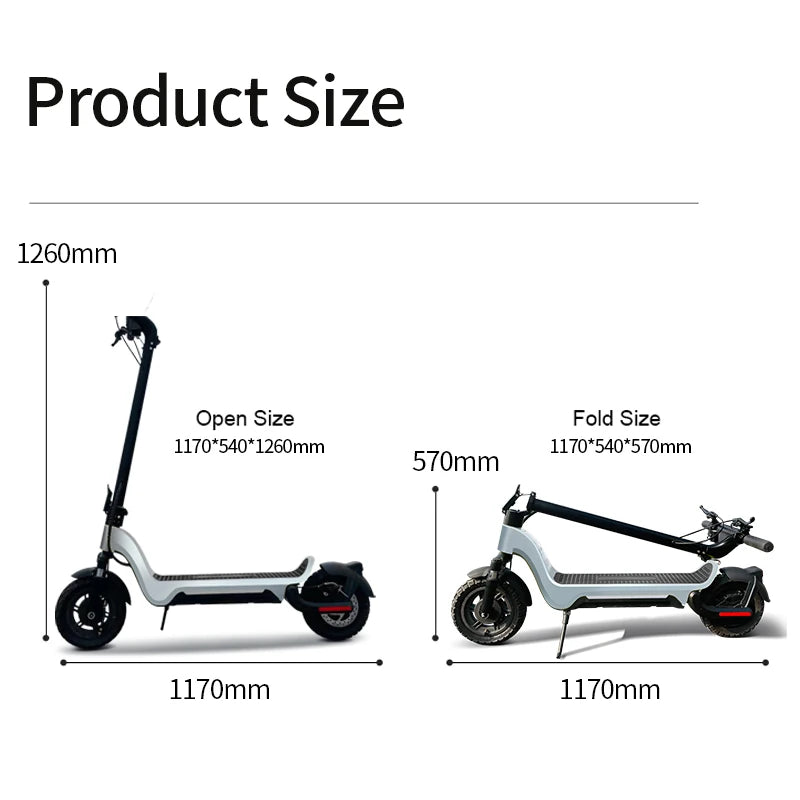 EU warehouse 48V 15Ah E Scooty 10 Inch 70km Long Mileage Off Road E Scooters S9pro Electric Scooters