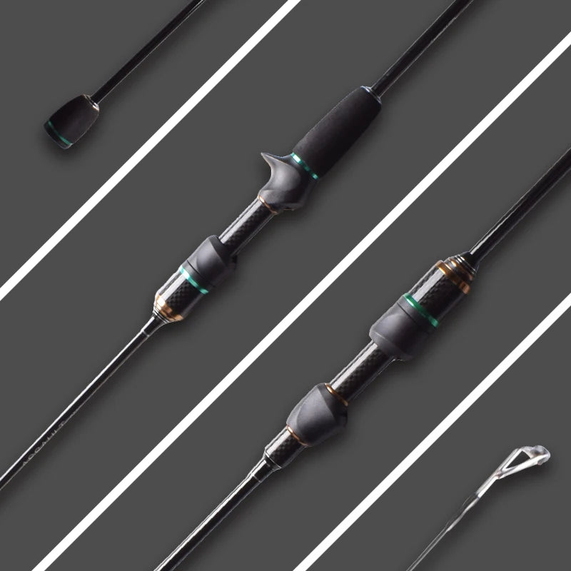 Mavllos Assault UL Spinning Rod, Bait 0.5-8g Line 2-6lbs Action Fast Ultralight Soft Solid Tip Snapper Fishing Casting Rod