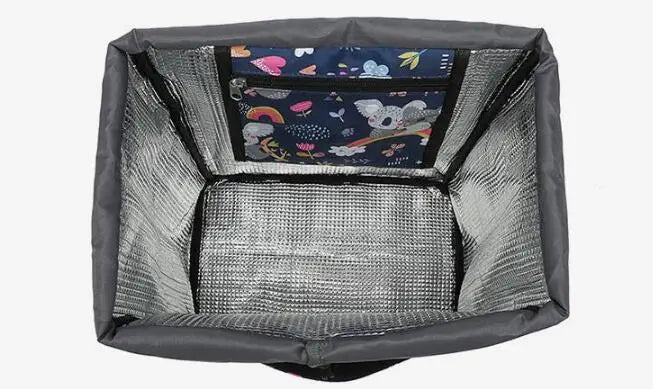 Women shopping Rolling bag Women Travel trolley bags with wheels Thermal Trolley Grocery Bags Waterproof Rolling Luggage bag