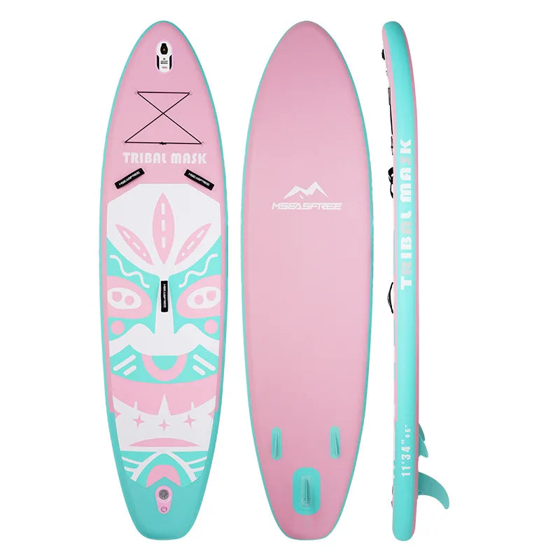 Sup paddle board, PVC surfboard, standing racing water skateboard, sculling board, adult inflatable paddle board