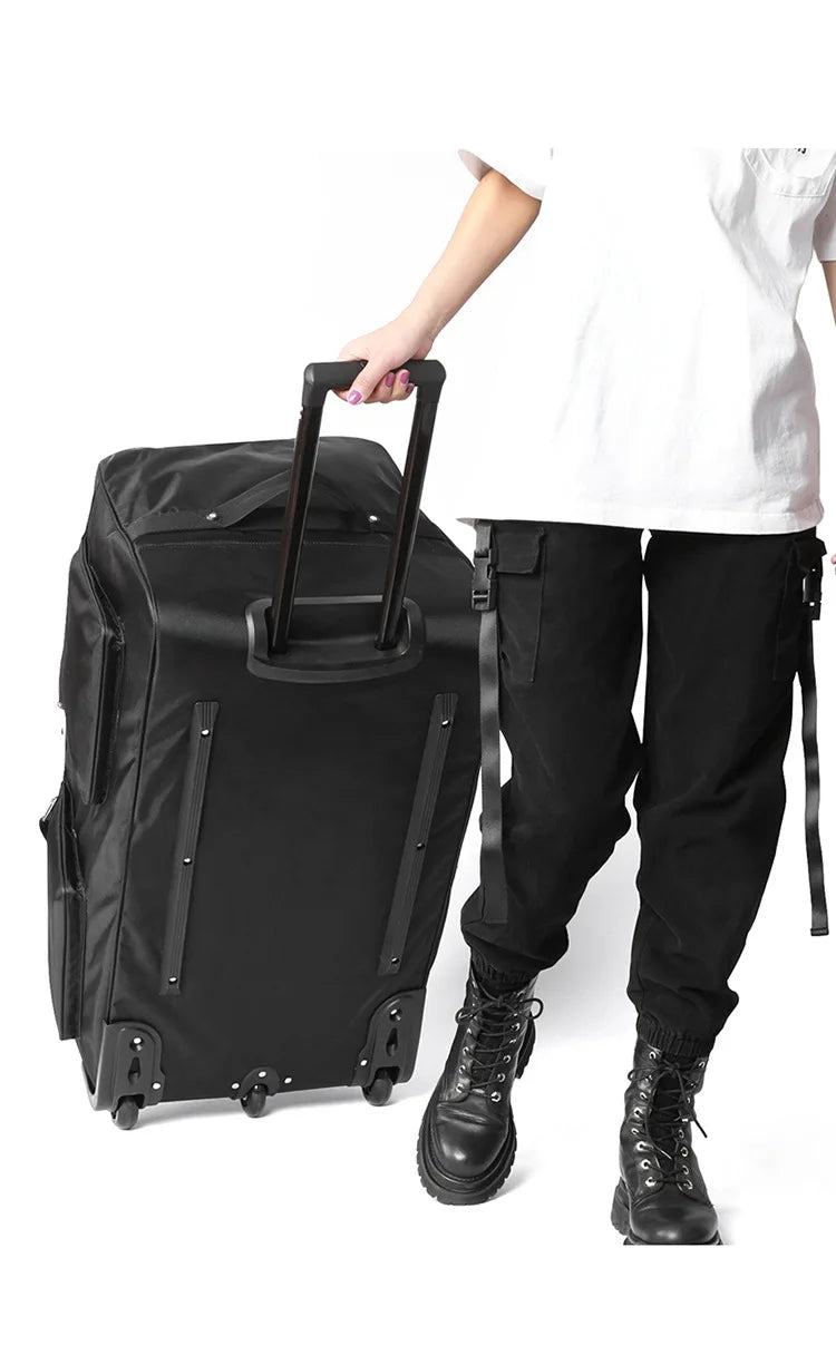 Travel Rolling Luggage Handbag Men Large Capacity 150L Travel Trolley Bag Wheeled Suitcase Oxford Rolling Luggage Bag Wheeled