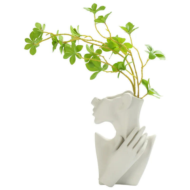 Woman Body Model Vase Nordic Style Ceramic Modern Body Art Vase Home Decor Creative Flower Pot Living Room Decoration Vases