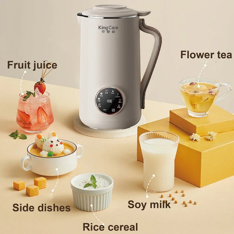1200ml Electric Soybean Milk Machine Intelligent Food Blender Mixer Fruit Juicer Water Boiling Kettle Rice Paste Maker 110V