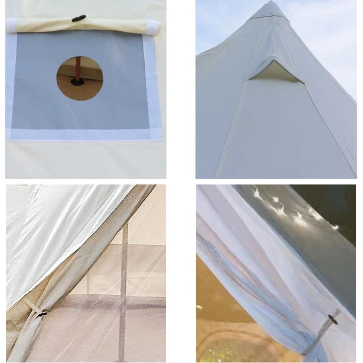 Oxford Frame Yurt Bell Canvas Cotton 8 Person 10 People Winter Family Hotel Luxury Camping Outdoors Glamping Tents