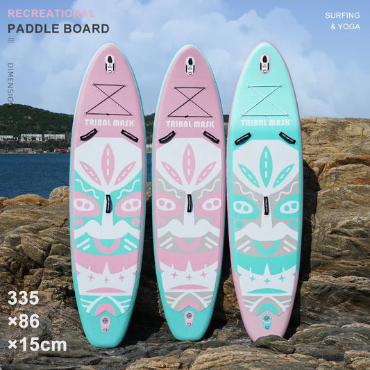 Sup paddle board, PVC surfboard, standing racing water skateboard, sculling board, adult inflatable paddle board