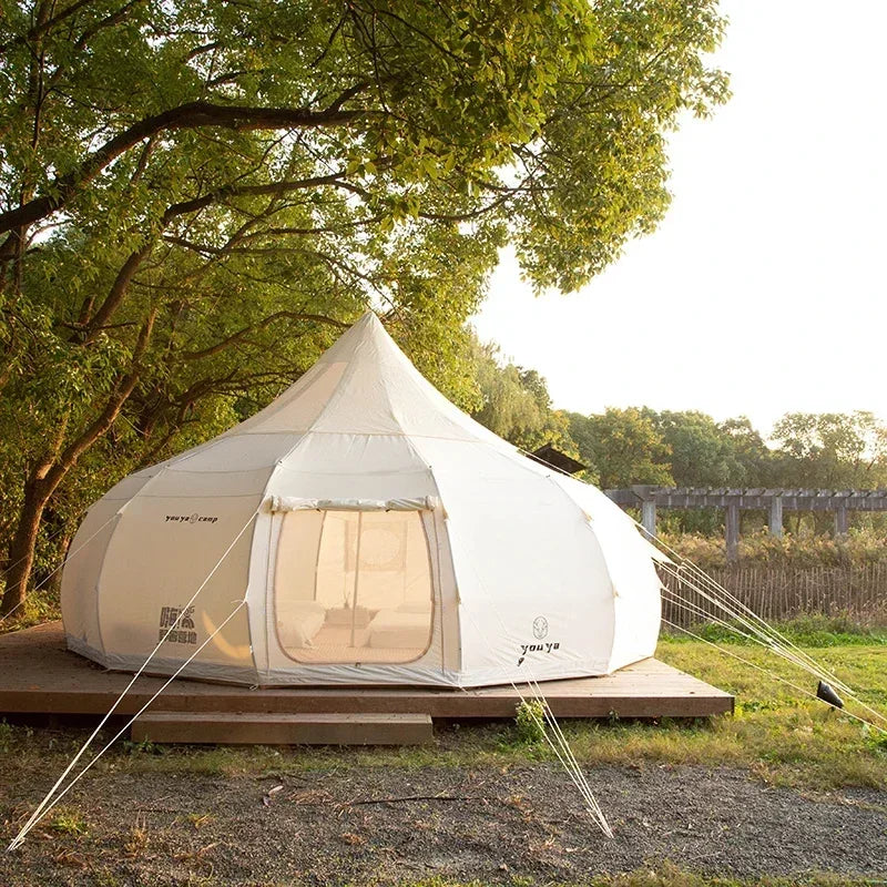 2023 Popular Model in USA Outdoor Luxury Camping Star Tent Air Dome Tent Glamping Mongolian Yurt Waterproof Sun Protection