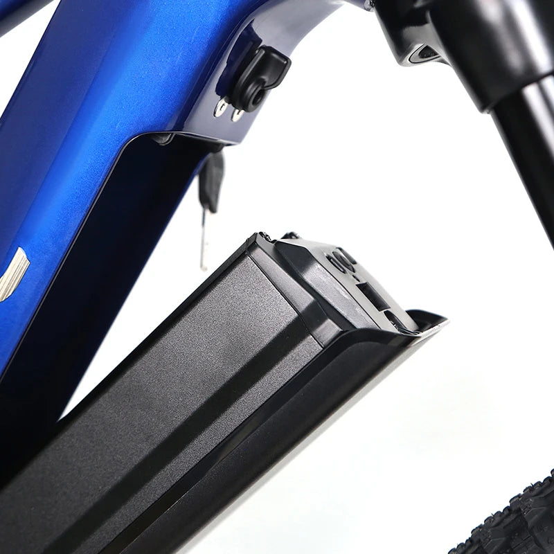 TWITTER EM6 Ebike 48V 250W Bafang Mid Drive Full Suspension Mountain Bike  Electric Bikes Electric Mountain Bike MTB for sale