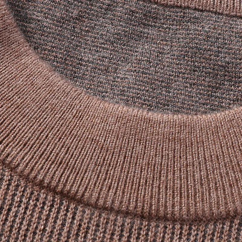 High Quality Men‘’s Wool Sweater Fashion Autumn Soft Warm Pullover Men's Thick Knit Sweater Tops Korean Slim Winter Clothing