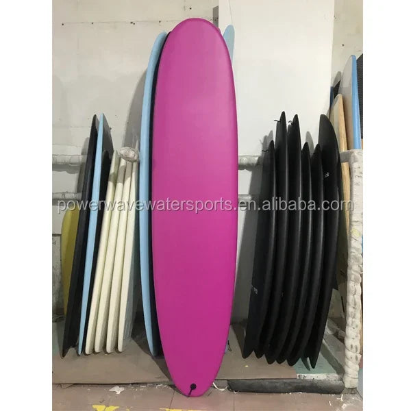 High Quality 9ft Vaccum Bagged Soft Top Surfboard Customized Blue IXPE Soft Surf Board Longboard