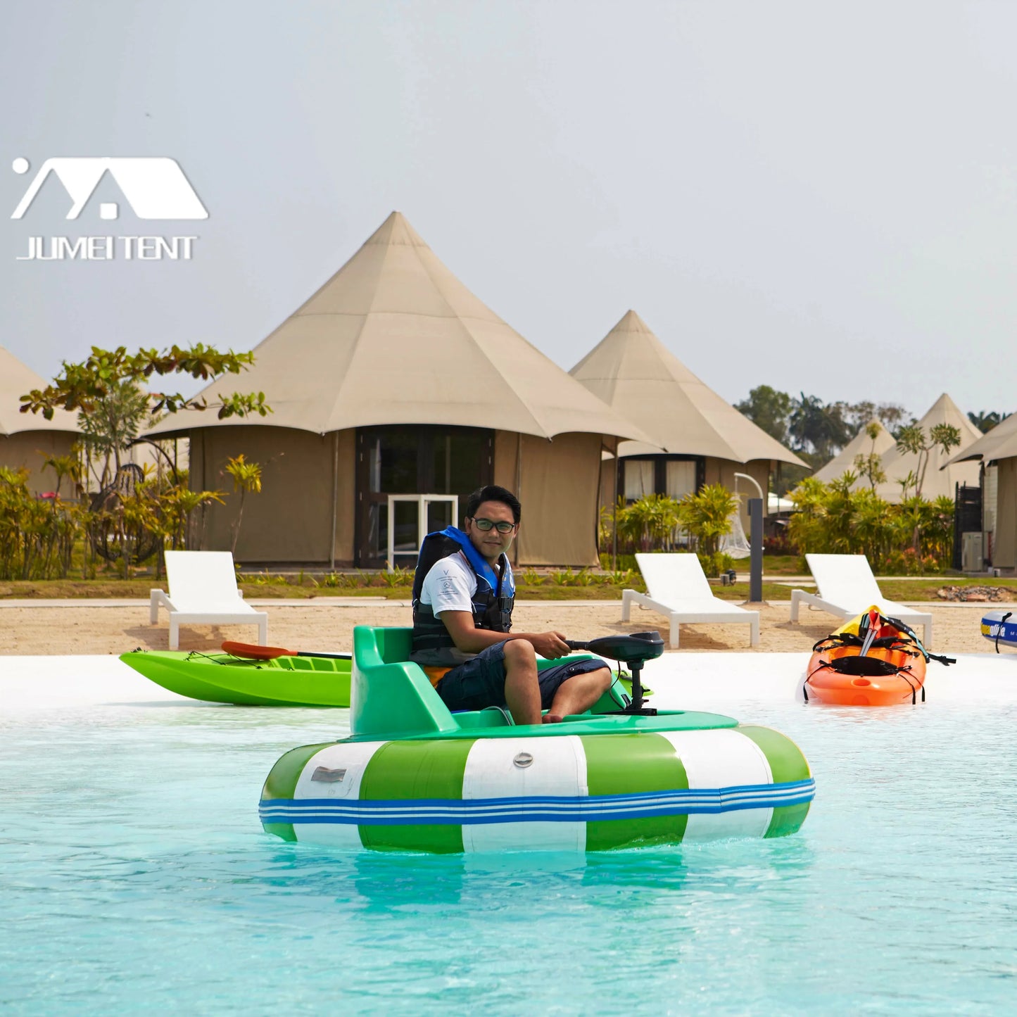 New Design Factory PVDF Steel glamping luxury hotel tent for resort