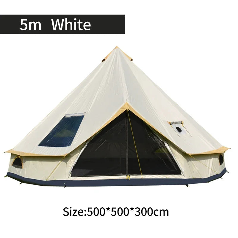 Portable Simple construction Yurt tent outdoor camping Pyramid light luxury Indian dome tent