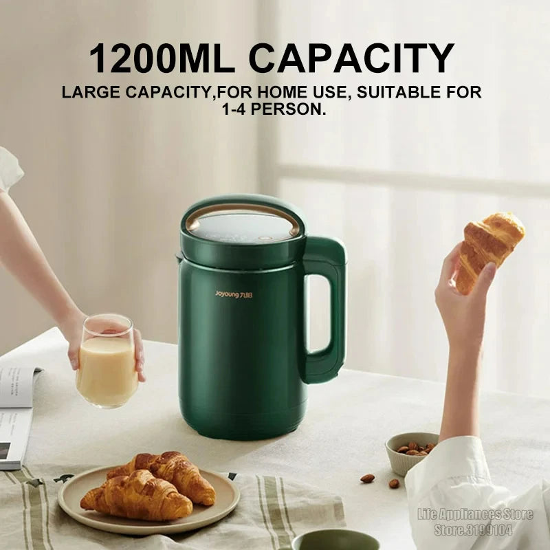 Joyoung 220V Soymilk Machine 1.2L Home Food Blender Multifunctional Soymilk Rice Paste Nuts High Speed Blender