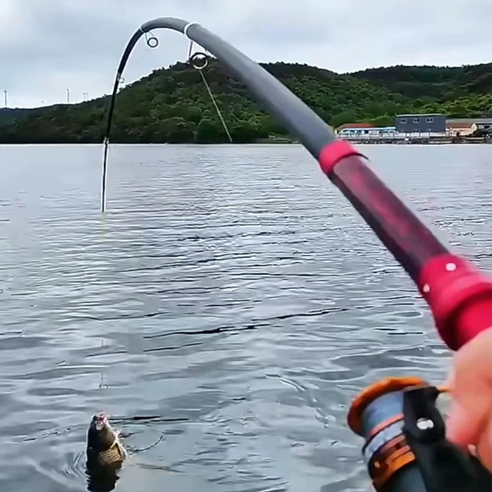 Carbon Powerful Fishing Rod 2.1-4.5M Sea Pole Max Control 10kg Slip Floating Fishing Rod Far Cast Multi-purpose Spinning Rod