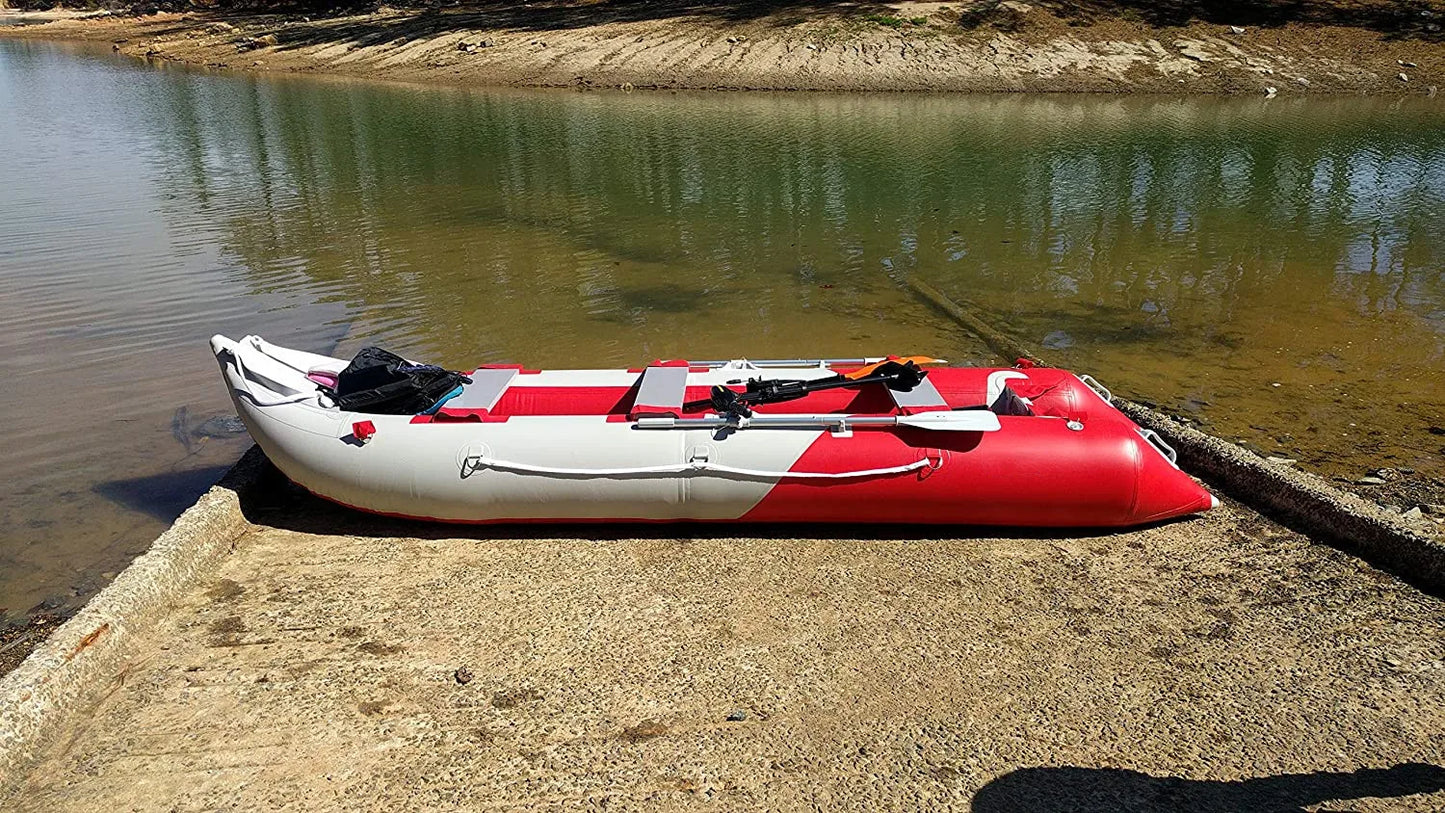 14.1Ft Inflatable Kayak Fishing Tender Inflatable Pontoon Boat Canoe