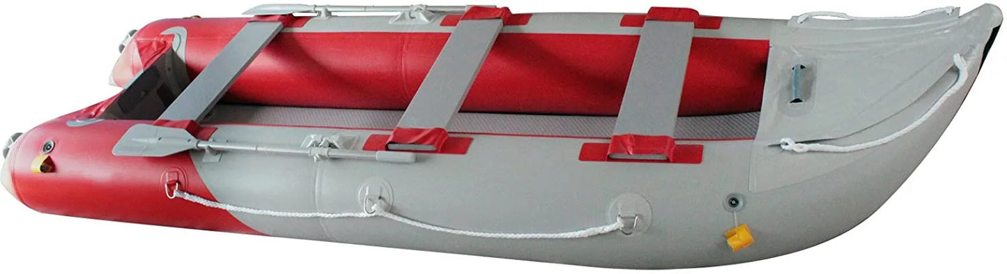 14.1Ft Inflatable Kayak Fishing Tender Inflatable Pontoon Boat Canoe