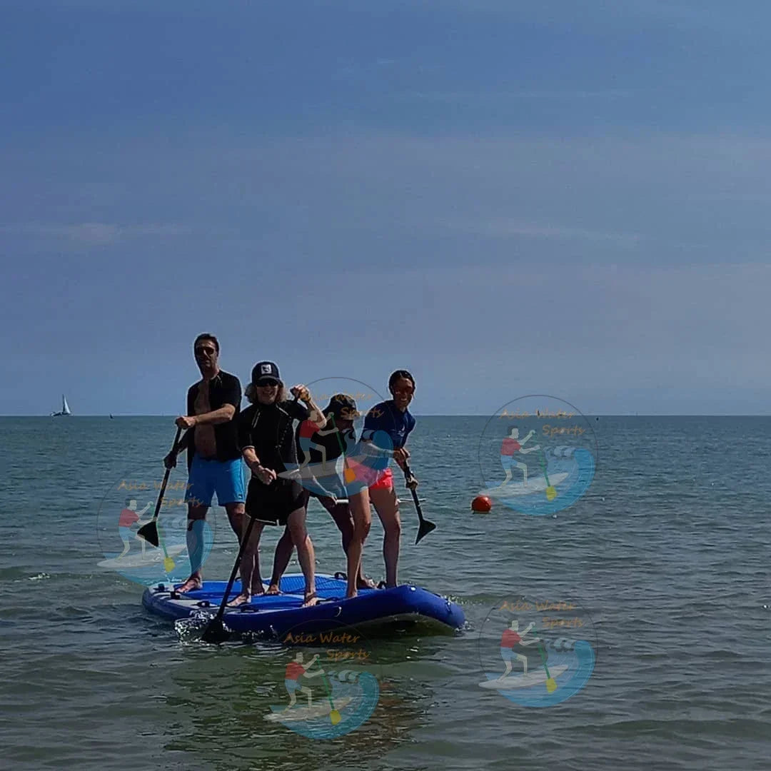 Large Inflatable Surfboard 4x1.7x0.2m Large Size, Multiple People Standup Paddleboard No Inventory, Customization