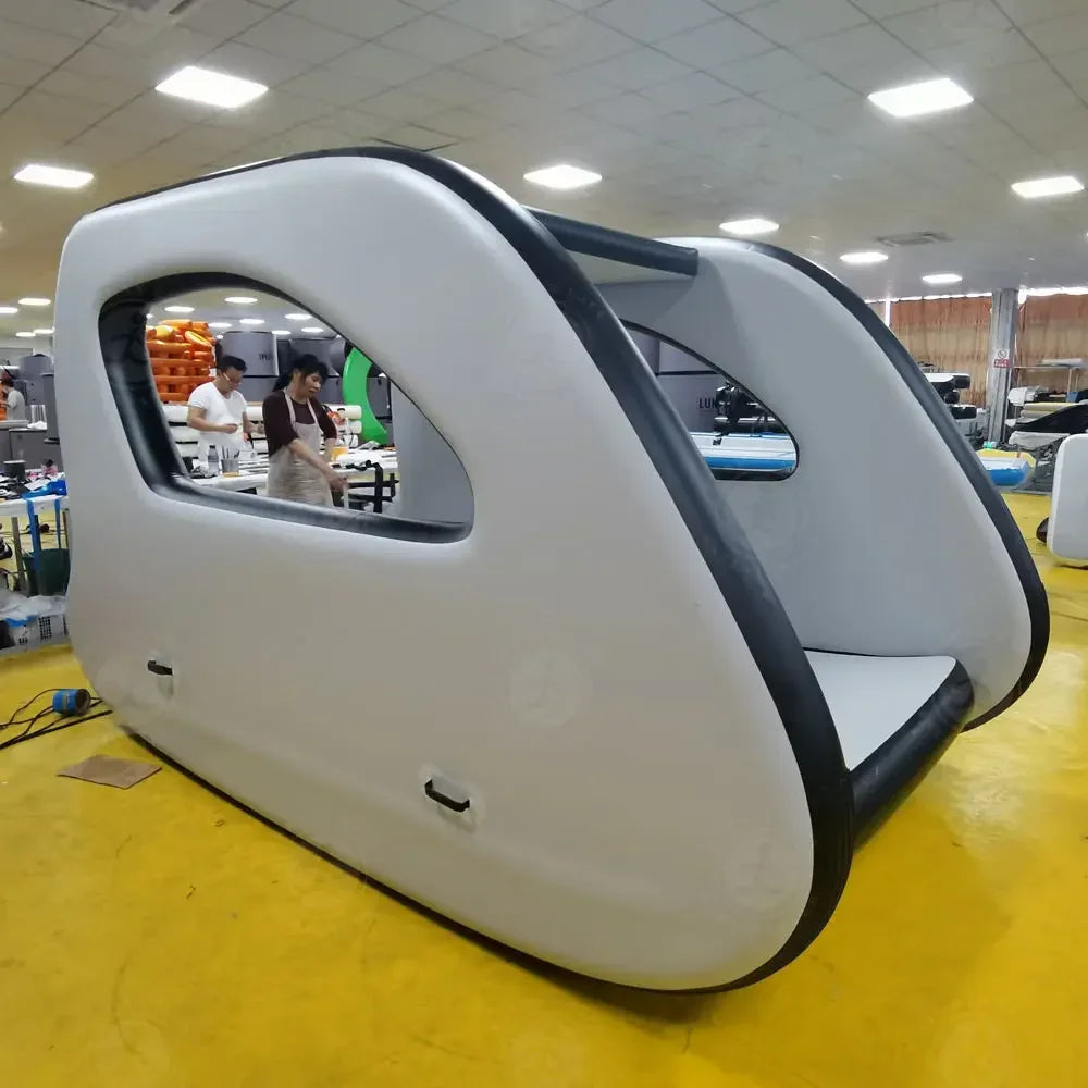 Inflatable Yachts Electric Catamaran , Electric Round Inflatable Boat , Optional Electric Propeller or Gasoline Propeller PVC