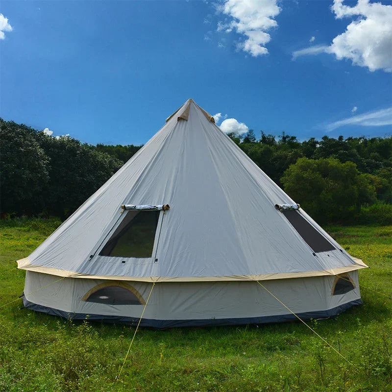 Portable Simple construction Yurt tent outdoor camping Pyramid light luxury Indian dome tent