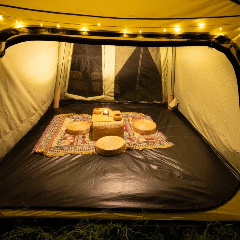 Luxury Portable PVC Oxford Fabric Air Tent for Family Waterproof Inflatable Camping Tent for Outdoor Adventures